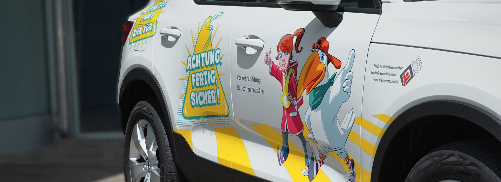 Verkehrsunterricht ACS und Volvo